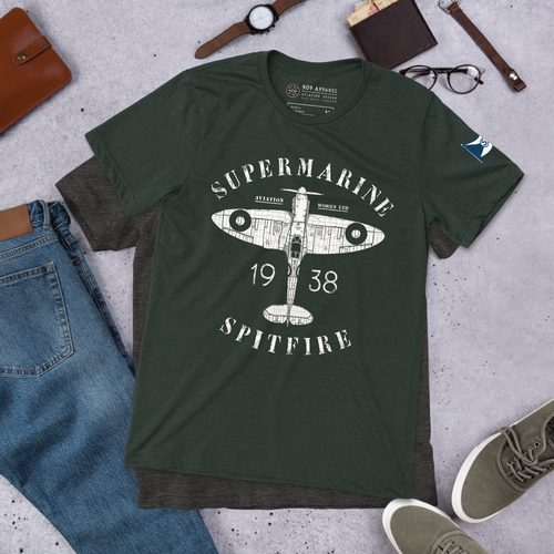 Supermarine Spitfire Mk. 1 - Heritage 1938 T-Shirt — 909 Apparel®
